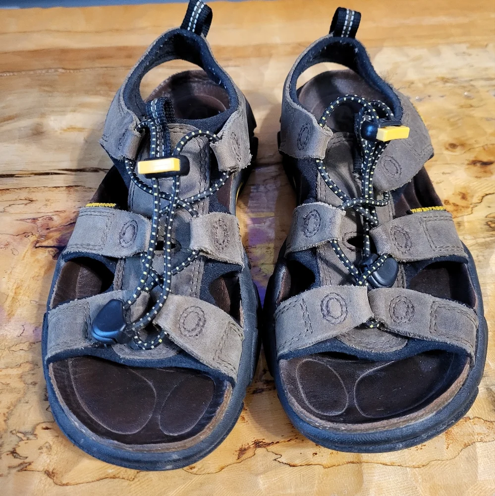 Keen Sarasota Brown Leather Waterproof Sandals Big Kids Size 5